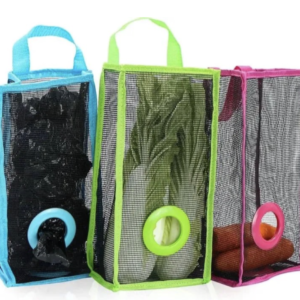 Pack of 3 Plastic Bag Storage Holder for Kitchen